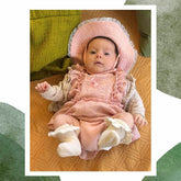 Pălărie de soare cu dantelă, muselină